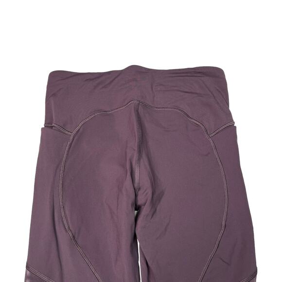 Lululemon On Pace Crop Leggings Nulux 21" Inseam W6AN8S Vintage Grape Purple 6 - Picture 6 of 12